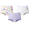 Girls' Cute Polka Dot Antibacterial Underwear (3-Pack)