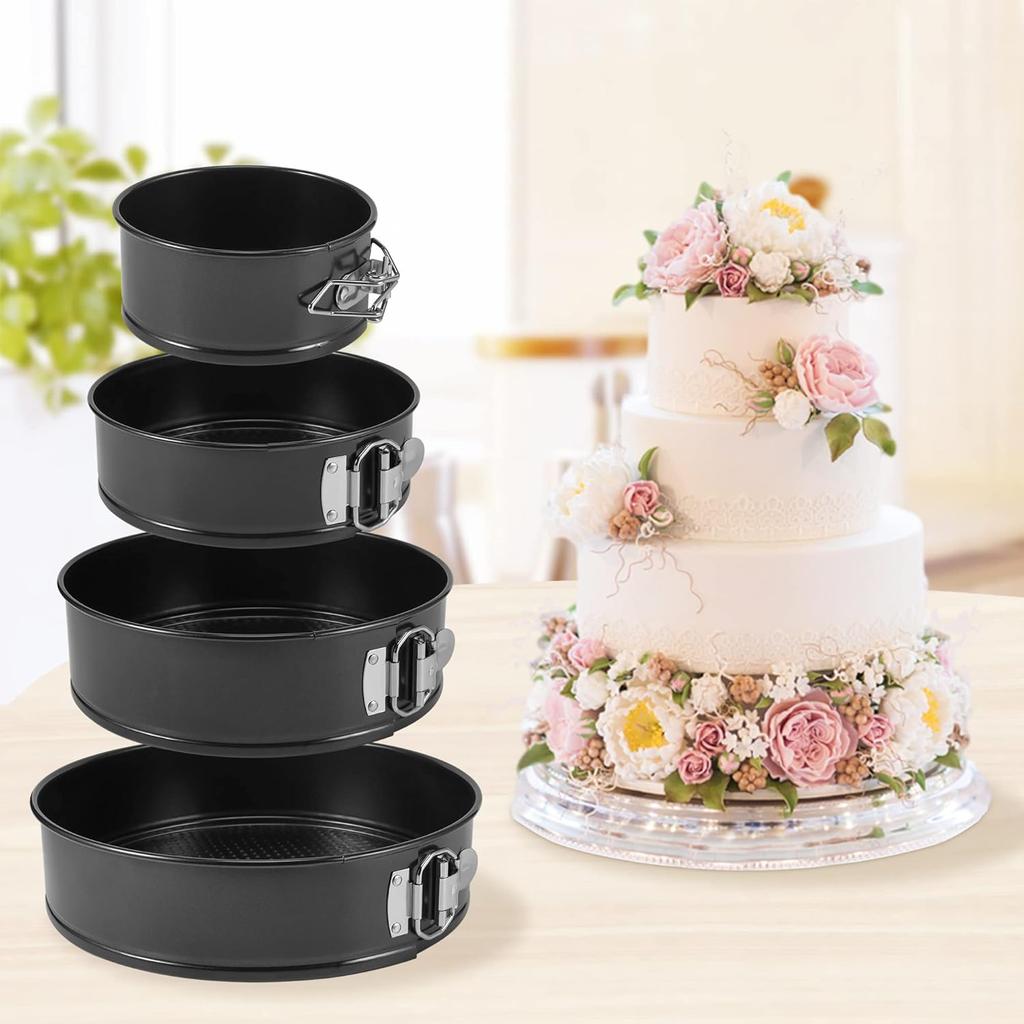 Round Cake Mould Removable Bottom Leakproof Round Cake Pan Bakeware Non-Stick Metal Bake Mould Kitchen Accessories Baking Tools