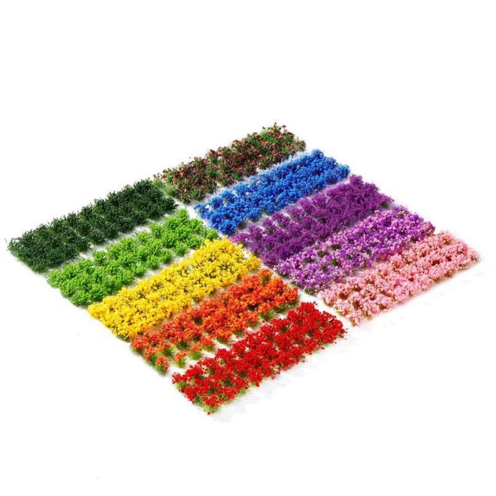 30pcs/set Plastic Simulated Flower Clusters 10~15mm*8mm Landscape Wargame Grass Tufts
