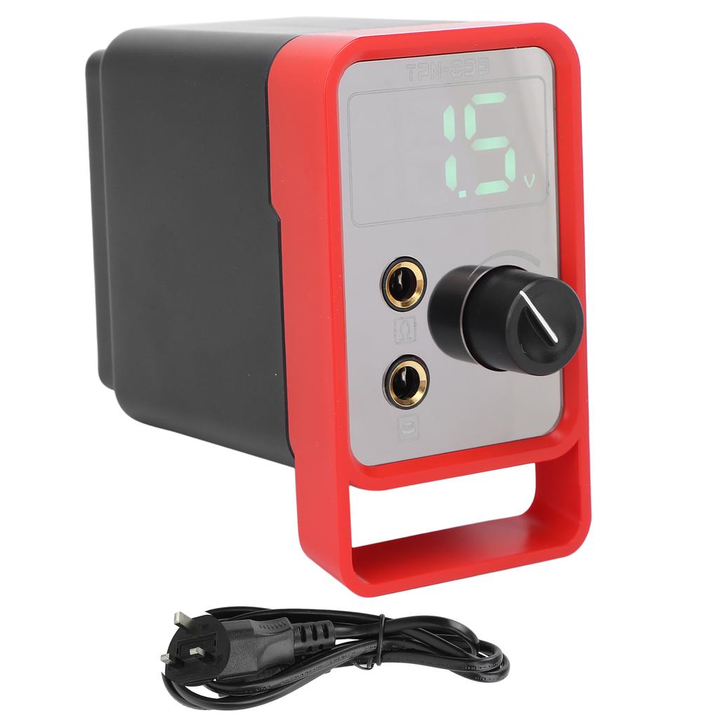 Vertical Tattoo Power Supply LED Display Screen Tattoo Adjustable Voltage Regulator 100‑240VUK Plug
