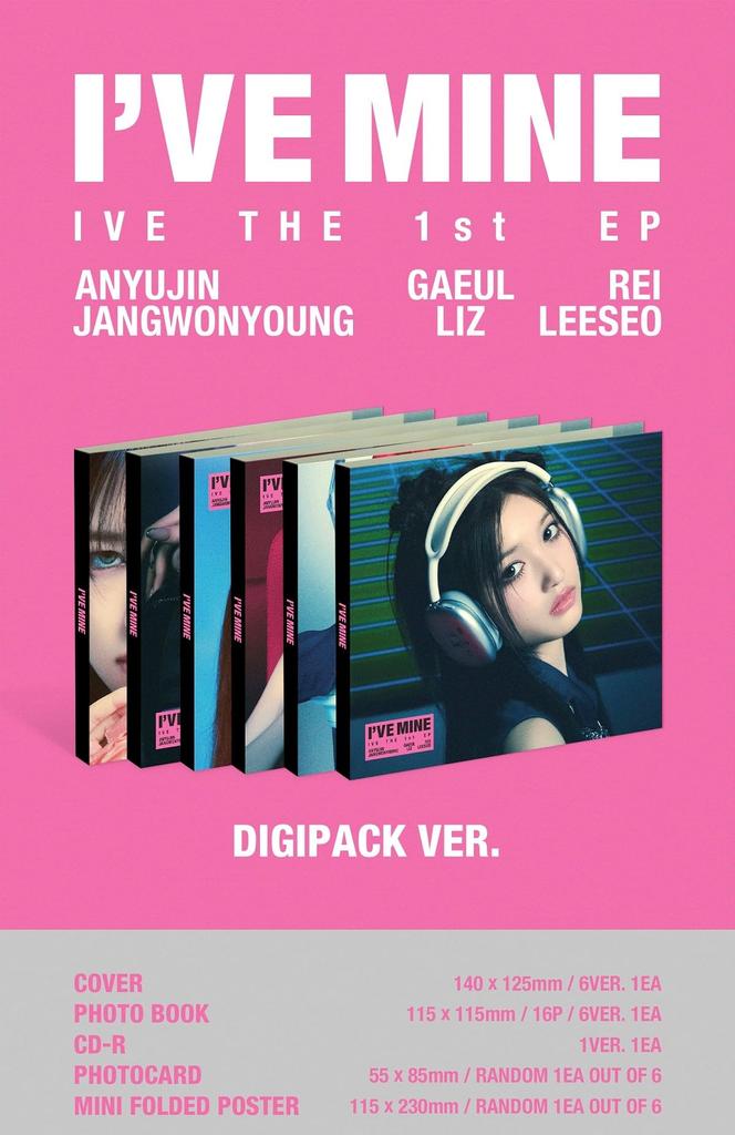 IVE THE 1st EP MINE 'I'VE (Digipack Ver.) (Limited Edition)' (Korean Edition)