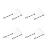 Sturdy Acrylic and Metal Ski Boards Wall Mounted Storage Rack Easy Installation Storage Solution for Sports Equipment