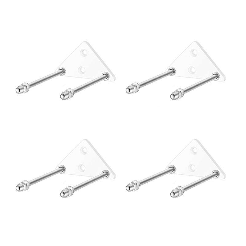 Sturdy Acrylic and Metal Ski Boards Wall Mounted Storage Rack Easy Installation Storage Solution for Sports Equipment