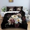 Butterfly Duvet Cover Set King Queen Full Cute Red Butterfly Insect Pink Flowers For Boys Girl Teen Polyester Bedding Set