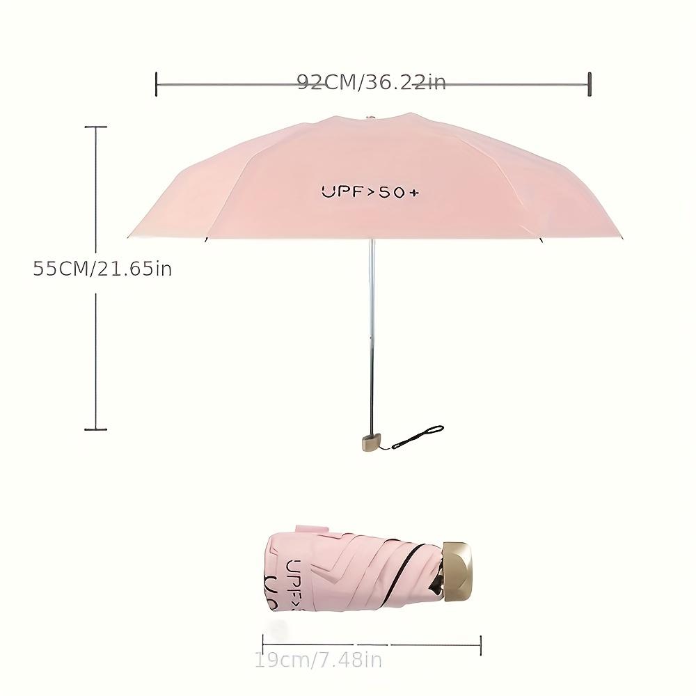 Mini femfaldig paraply solskydd solparaply solskydd anti-ultraviolett liten och bärbar män och kvinnor mode sol