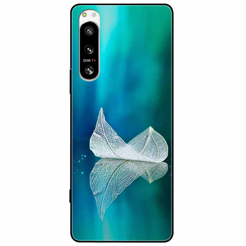 For Sony Xperia 5 IV / 1 IV Case 10IV Soft Silicone Flower Phone Back Cases For Sony Xperia 10 IV V Cover 5IV TPU Bumpers 10V