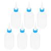 6Pcs Long Dispenser Bottles Transparent Plastic Precision Spout for Sewing Machine Automotive Maintenance Motor Oil