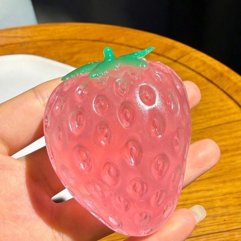 Anti-Stress Stress Relief Strawberry Squeeze Soft Slow Rebound Pinch Tpr Sensory Fidget Adult