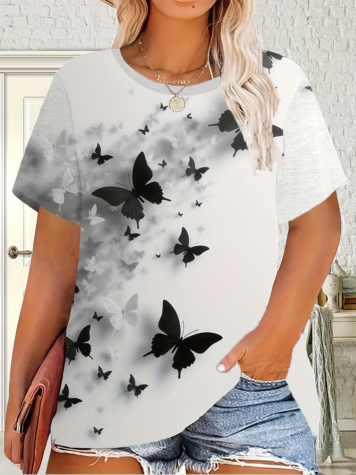 

A Stylish And Comfy Short-Sleeve T-Shirt for Women. Featuring a Butterfly Print And Made from Breathable Stretch Material. Perfect for Travel. This So S дубильная кора