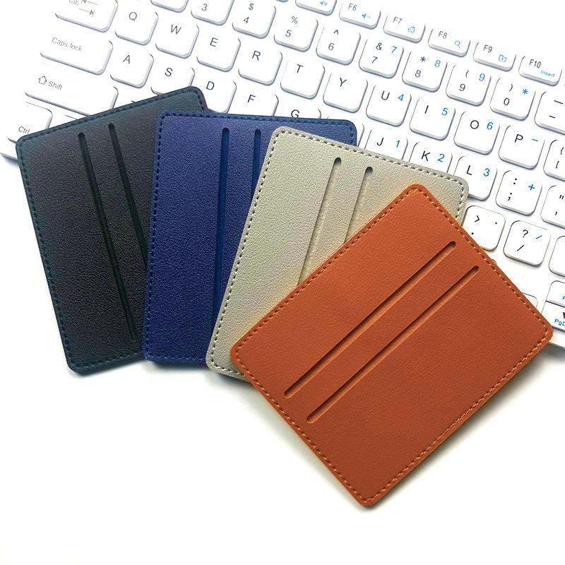 Multi-card card bag, female bus card holder, bank card, credit card, leather card holder, card bag customization