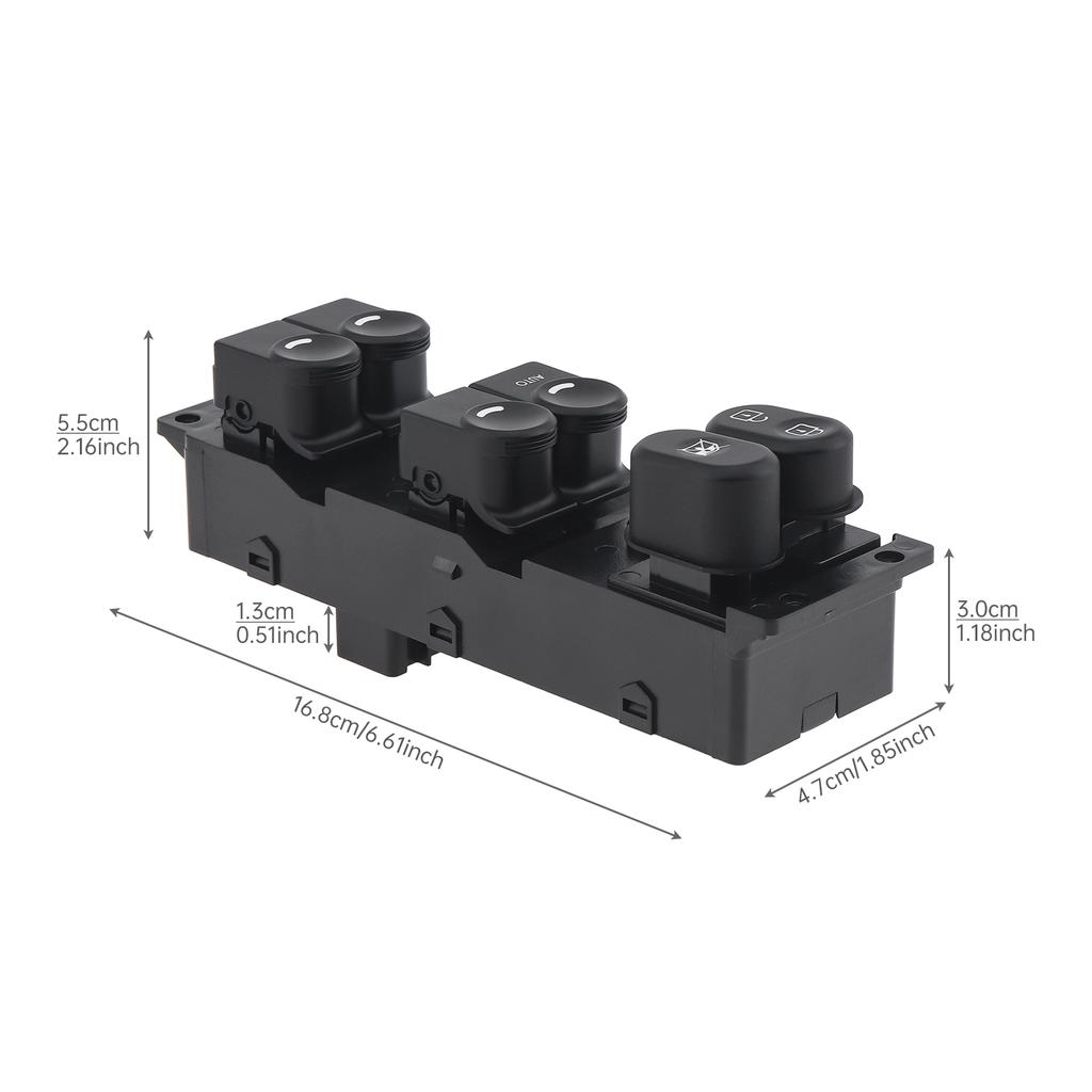 935701R211 935701R111 935701R212 Precision Engineered Direct Fit Power Window Switch Replacement Front Left Driver Hard Wearing