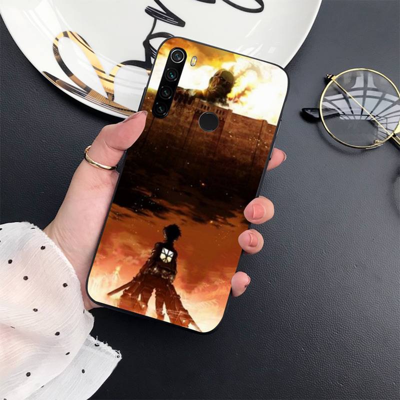 Attack On Titan japanese anime Phone Case For Xiaomi Redmi note 7 8 9 t max3 s 10 pro lite coque shell cover funda