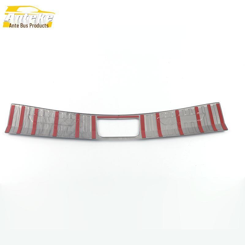 21 Mocha Rear Guard Plate Stainless Steel Trunk Protection Pedal Sequin Accessory
