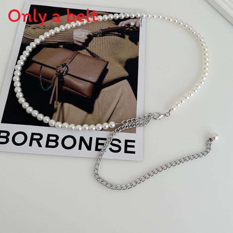 

Elegant Artificial Pearl Waist Chain For Women With Beaded Decor Ideal For Dresses And Sweaters