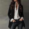 2025 Women's Retro Velvet Cardigan Slim Fit Long Sleeve Suit