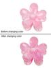 New Flower Hair Claws Gradient Fashion Shark Claws Hairpin For Girlschange Colour In The Sunlight Vacation Hair Accessories