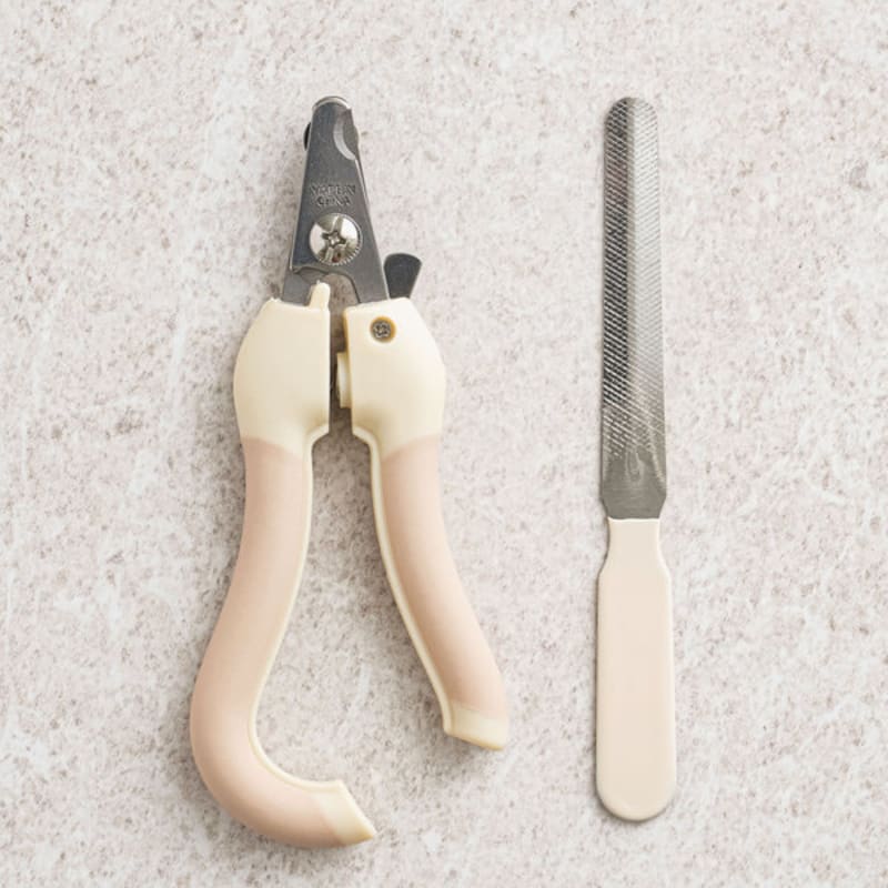 [Pet] Grip Type Toenail Scissors & Nail File Set
