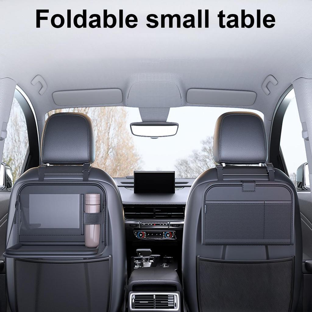 Tray For Car Seat Folding Laptop Holder Rear Storage Car Table For Kids For Toddler Airplane Camping Long Ride Snack Time Eating