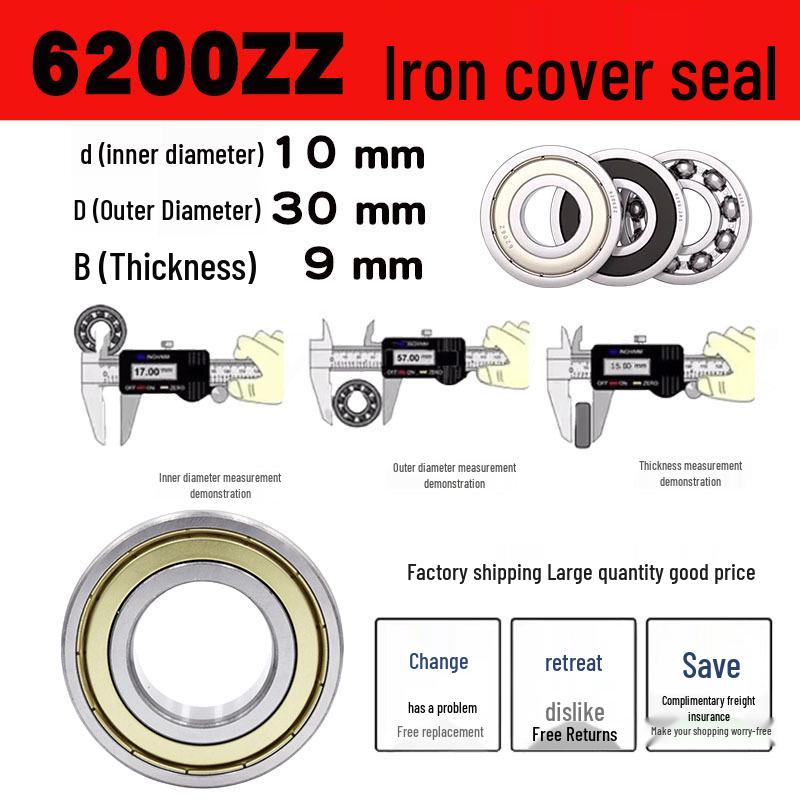 6200-6206 Series Deep Groove Ball Bearings