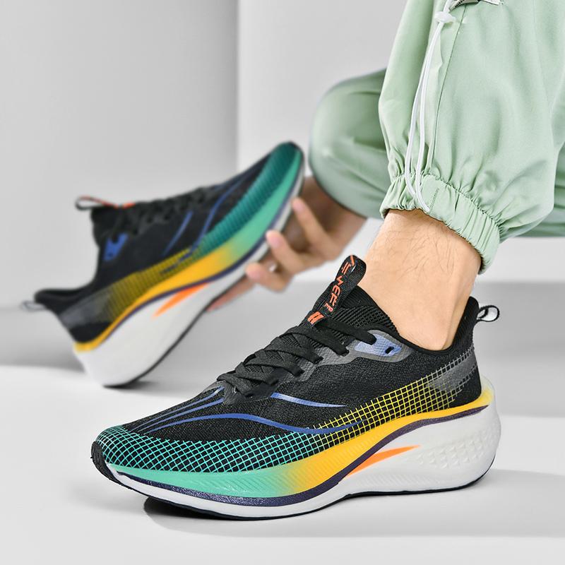 Women's Casual Sneakers*Men Sports Shoes Carbon Plate Running Male Marathon Racing Shock-absorbing Athletics Training Shoes Gym