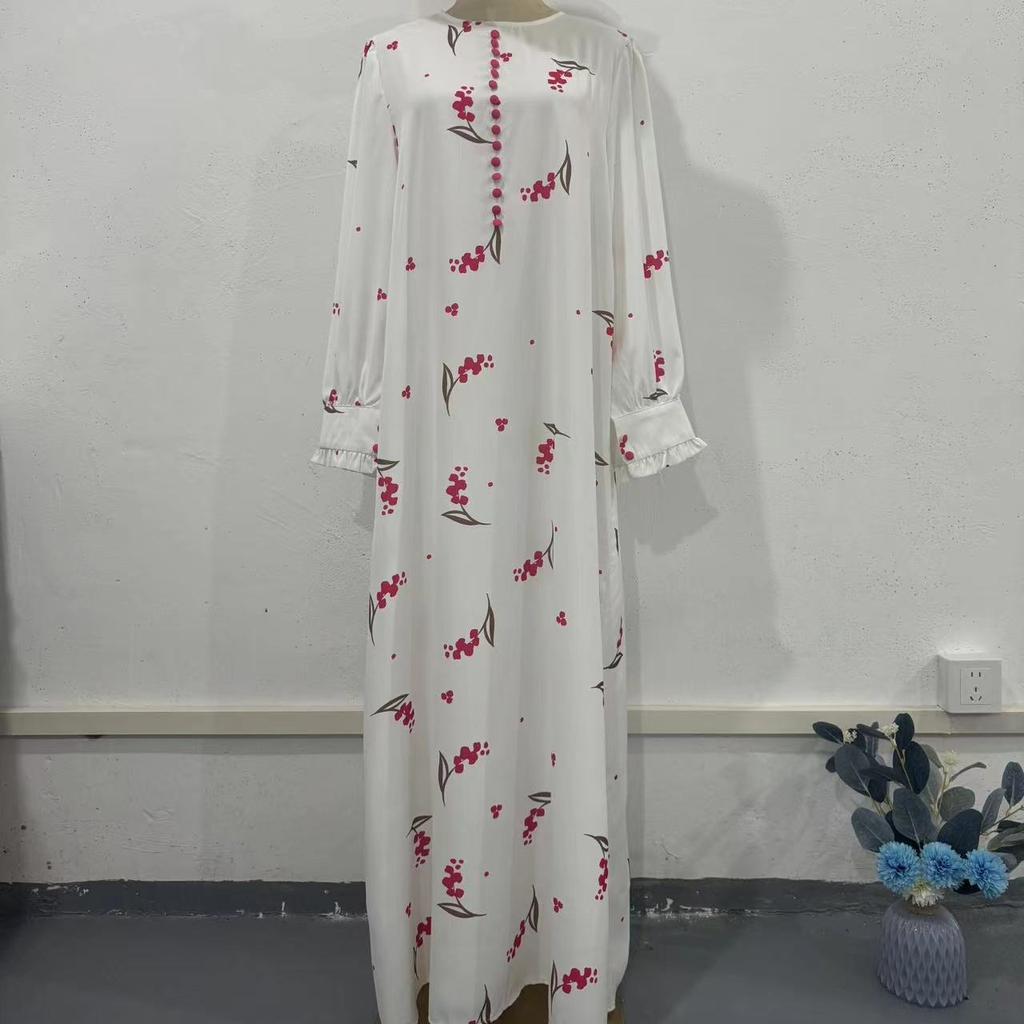 GMXIA Spring Gentle Wind Small Fresh Floral Design Long Dress