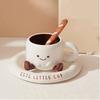 Cute Ceramic Coffee Mug Set for Breakfast – Ins Style Gift for Home & Office Coffee Lovers Gift