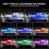 1/2/4/6/8Pcs Car Motorcycle Wireless LED Strobe Lights Decor Atmosphere Light with 8 Colors Rechargeable Lights Anti-Collision LED Warning Light