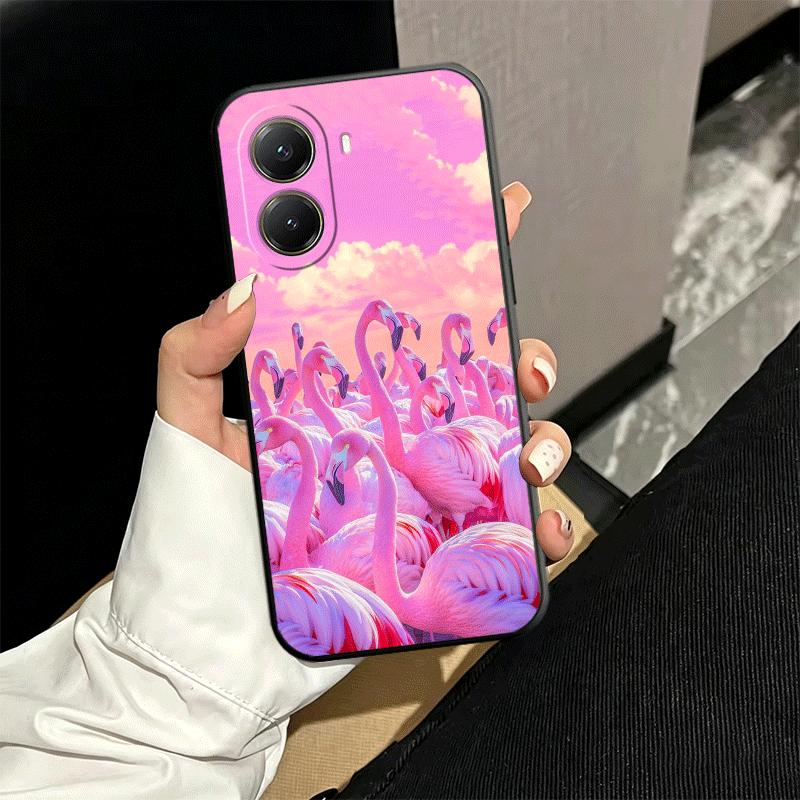 Pink Red Dreamy Flamingo Soft Phone Case for Xiaomi Poco X5 X6 X7 X8 Pro Max X3 F7 F8 Ultra M8 M7 M6 M5 Redmi 15 15C 14C 13C 12C
