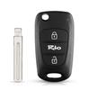 Dandkey S Remote Car Key Shell 3Btn Flip Folding Key Shell For Hyundai I20 I30 Ix35 I35 Accent Kia Picanto Sportage K5 Case
