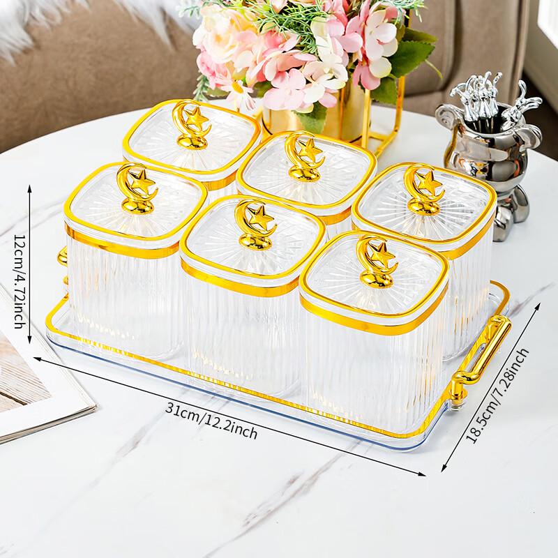 6-Grid Moisture-Proof Seasoning Jar Set