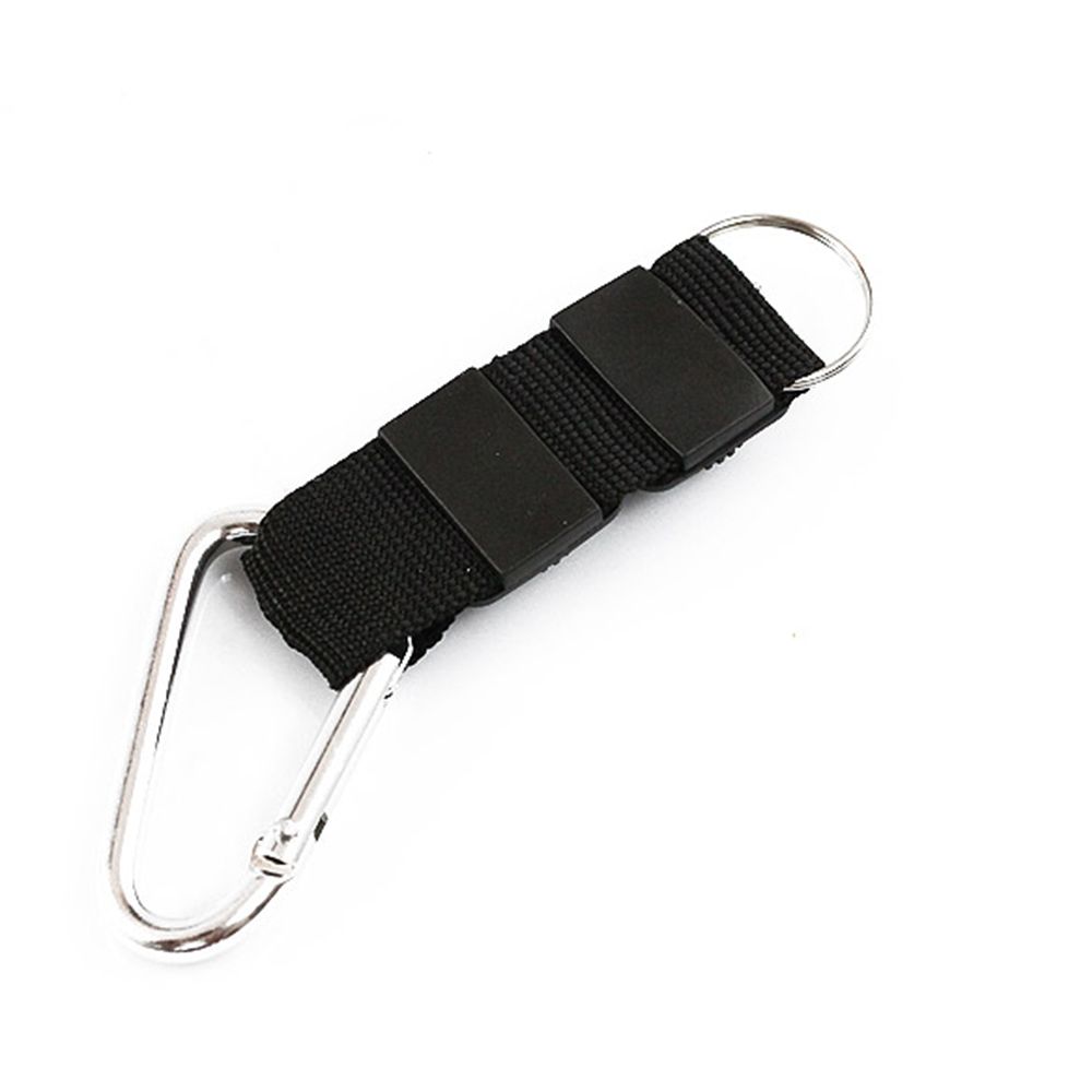 Quality Outdoor Survival Tool Black 3 In 1 Outdoor Camping Compass Thermometer Key Chain Carabiner