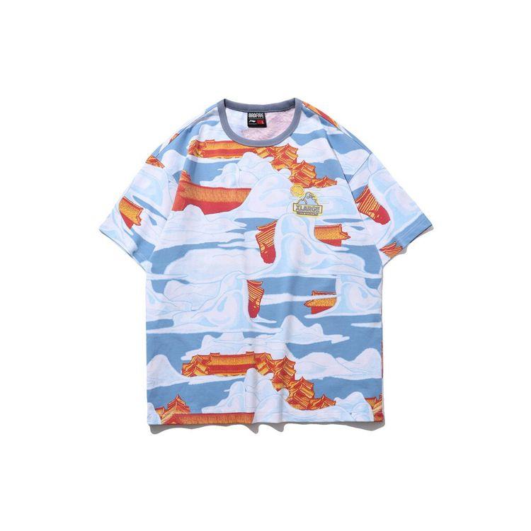 

Мужская футболка Li-Ning X XLarge с короткими рукавами Badfive Xlarge, синие топы AHSP949-1