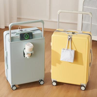 20-Zoll Leichter Handgepäckkoffer mit Breitem Griff & Leisen Rädern, Zahlenschloss, Unisex Reisebegleiter