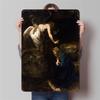 Klassischer religiöser Ölmalerei-Stil Eisen-Wandkunst Verkündigung Hausdekoration Wohnzimmer Wandbehang