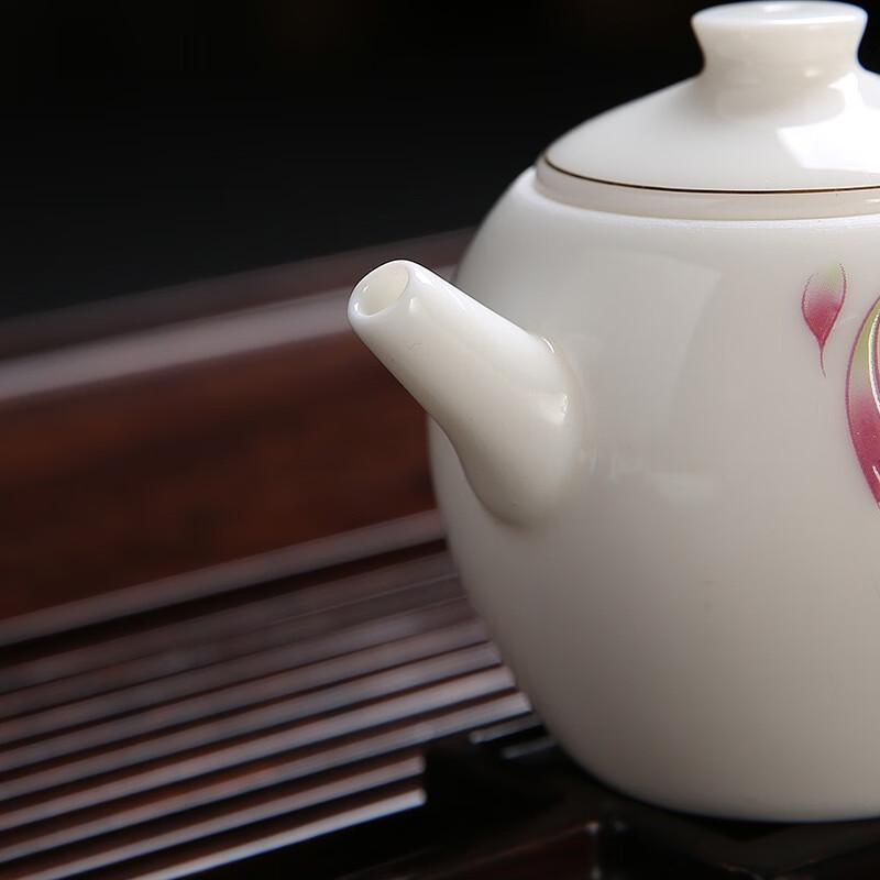 Mutton-fat Jade Porcelain Xishi Teapot