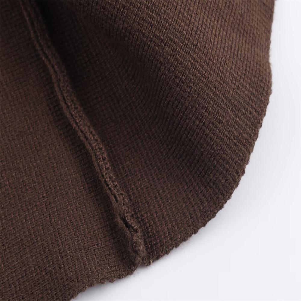 Autumn Women's V-neck Belted Knit Cardigan Sweater Coat