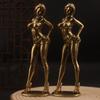1 Piece Sexy Bikini Beauty Figurine Solid Copper Beautiful Woman Ornament Girl Model Collectible Statue Gifts For Man Brothers
