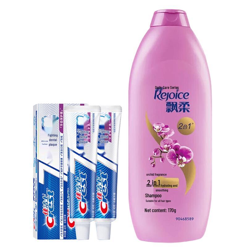 Crest Toothpaste & Rejoice Shampoo Combo Set