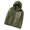 Men's Short Light and Thin Warm Padded Jacket Top Korean Version Fashionable Solid Color Casual Padded Jacket