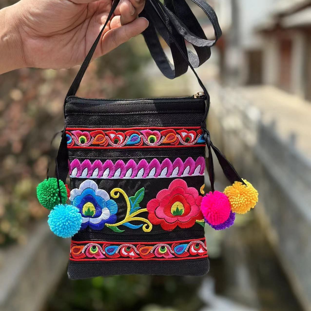 

Этнический стиль вышивка крестиком кроссбоди маленькая сумка нулевой кошелек мобильный телефон ключ сумка легкая для женщин