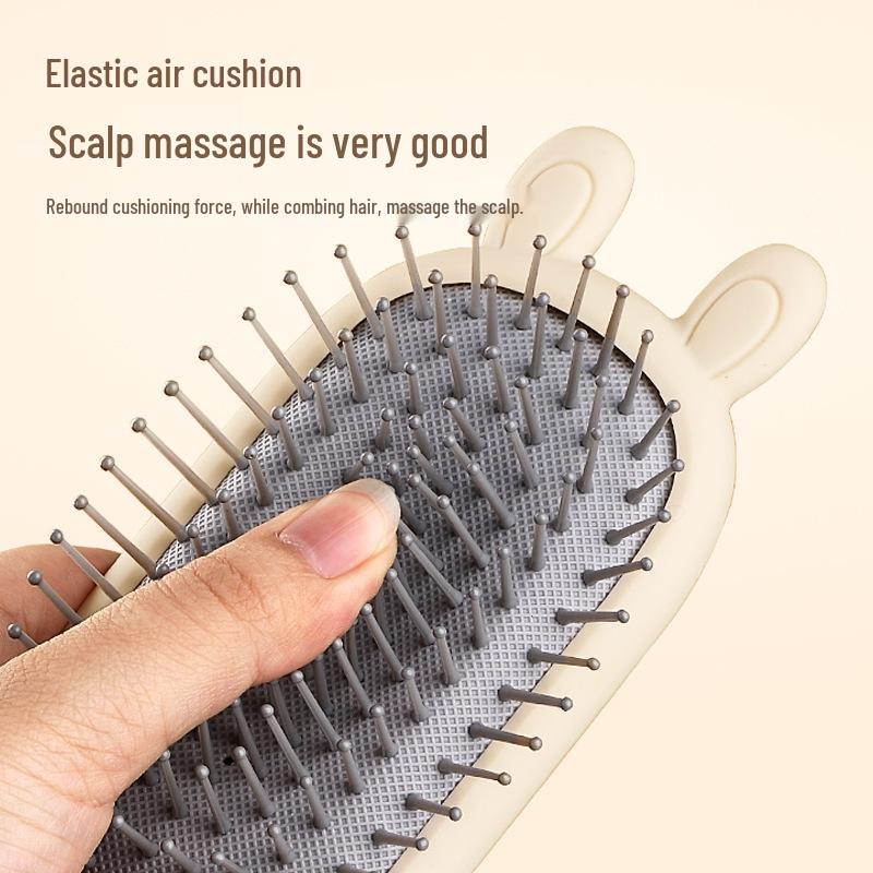 Women's Anti-Tangle Cushion Comb for Long & Curly Hair, Airbag Massage for Scalp