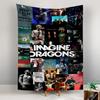 Tapestry Imagine Dragons Band Album Collage Dan Reynolds Believer Wall Hanging for Indie Rock Music Room Decor