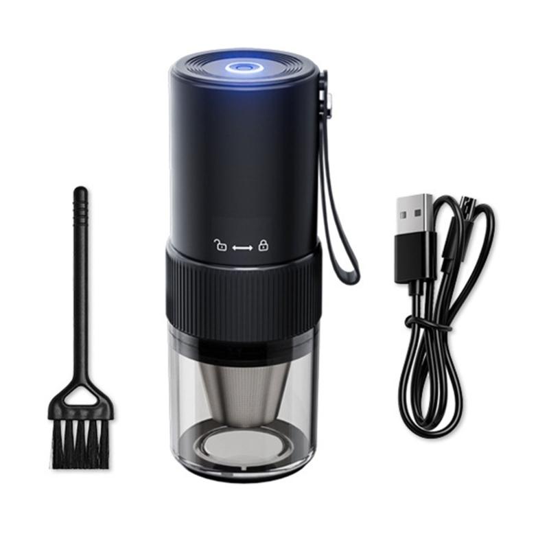 

Electric Coffee Grinder Adjustable Coffee Burr Grinder Grinding Machine Coffee Maker for Camping Travel Office 1