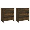 vidaXL 3-tlg. Sideboard Räuchereiche Holzwerkstoff
