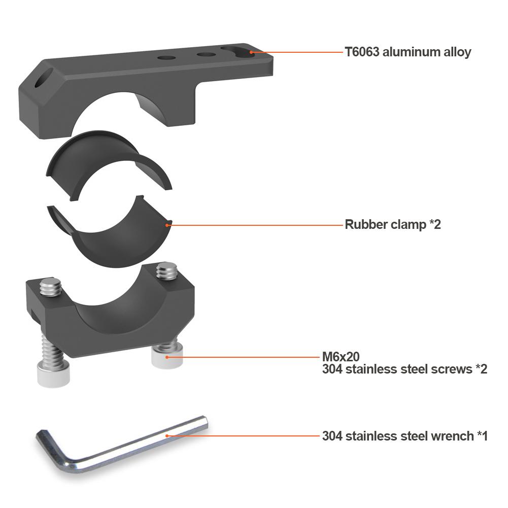 Nejnovější držáky LED světlometů pro motocykly Držáky držáku objímky trubek pro reflektory motocyklů Držák mlhových světel Moto příslušenství