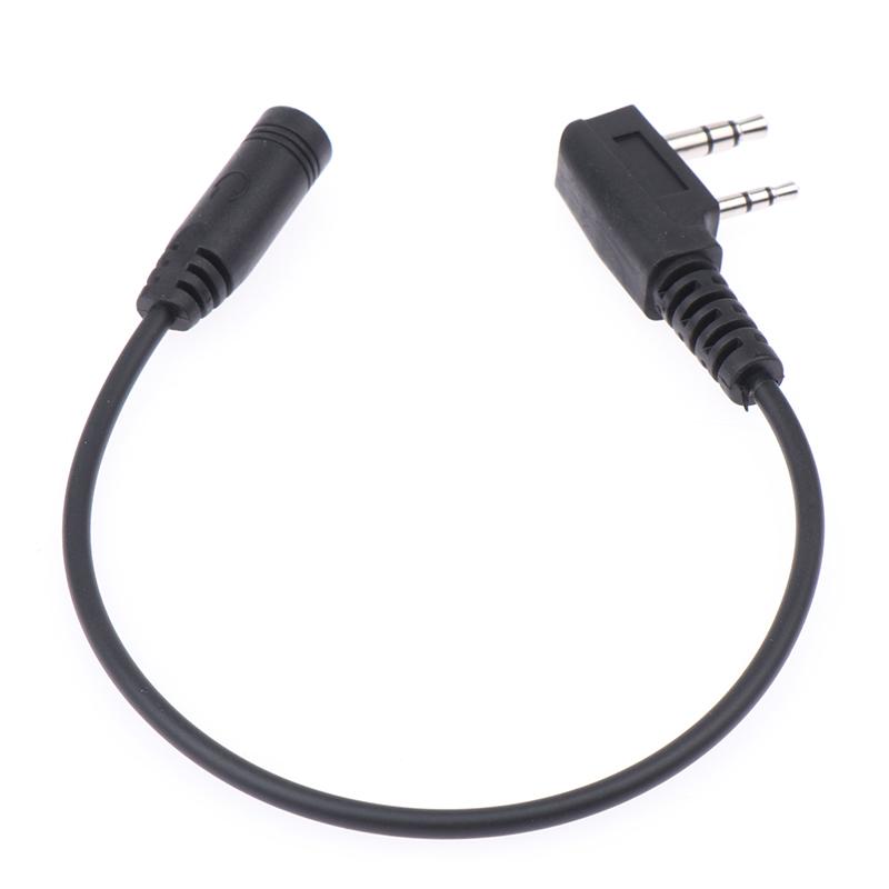 2 Pin K1 To 3.5Mm Female Audio Phone Earphone Transfer Cable For Tyt For Uv5R 888S Walkie Talkie Headset Adapter