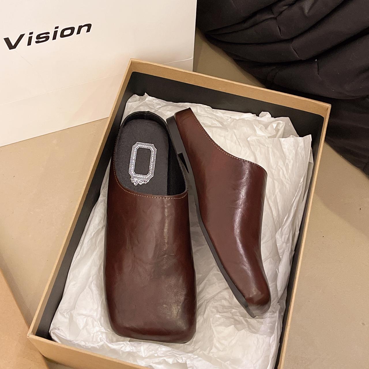 

Женская мода квадратный носок дизайнерские женские тапочки без застежек удобные повседневные неглубокие носки благородные женские прогулочные туфли 39