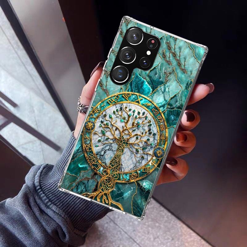 Tree of Life Space Phone Case For Samsung Galaxy S23 S24 S25 Edge S26 Ultra S22 + S21 Plus S20 FE Cover Silicone Print Shell Gal
