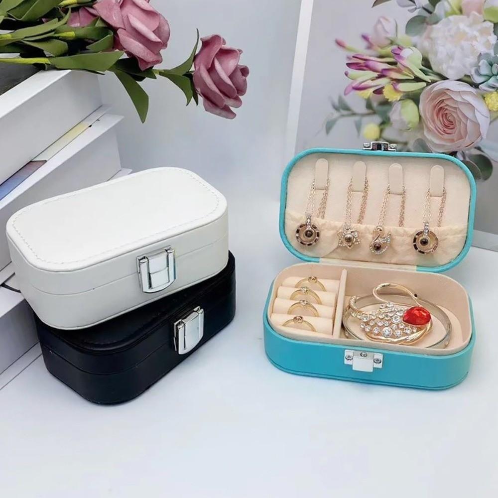 Snap Button Jewelry Storage Box Dustproof Jewelry Display Plate  Jewelry Organization