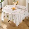 20Pcs Oil Proof Round PVC Tablecloth Plastic Fresh Fruit Tablecloth  Desk